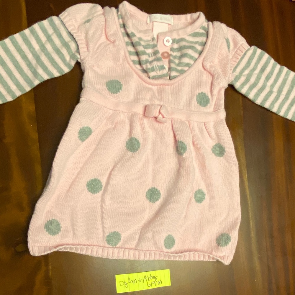 Dylan and Abby 6/9 m sweater dress